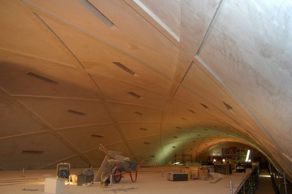 Tonnengewölbe mit Rautenarchitektur als Rabitzkonstruktion im Riesensaal, Residenzschloß Dresden
