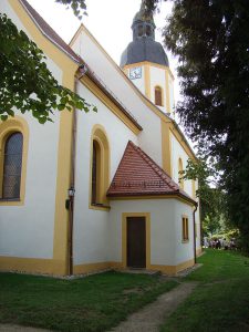 Putz- und Farb- Rekonstruktion Fassade, Kirche Zabeltitz